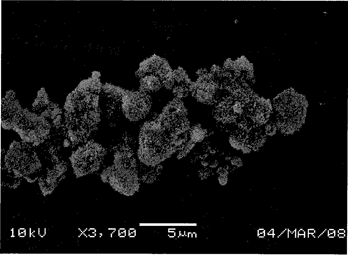 Method for preparing TiO2 hollow micro-sphere material