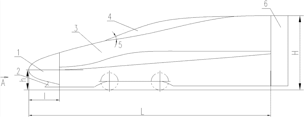 Locomotive structure of high-speed train