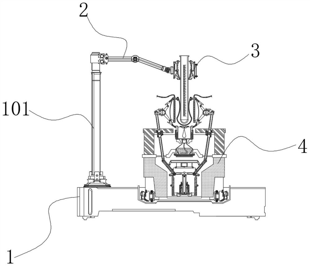 Heating device for thermal test