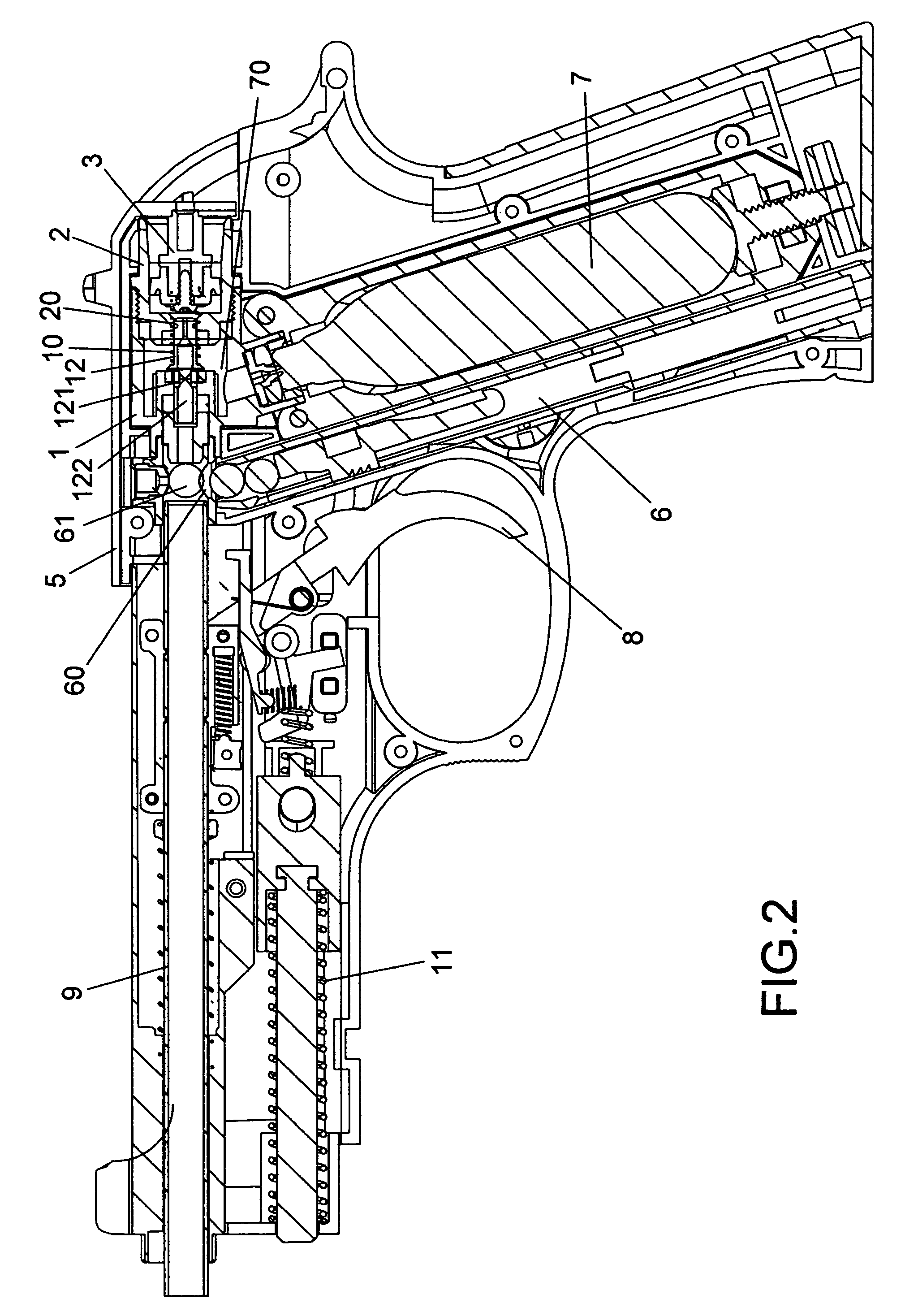 Continuous firing type trigger structure for toy gun