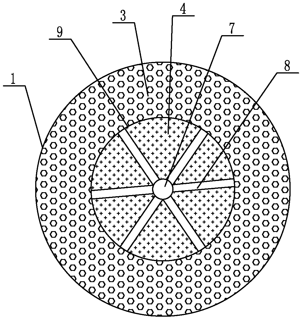 Device and method for repairing groundwater polluted by hexavalent chromium with upflow prb technology