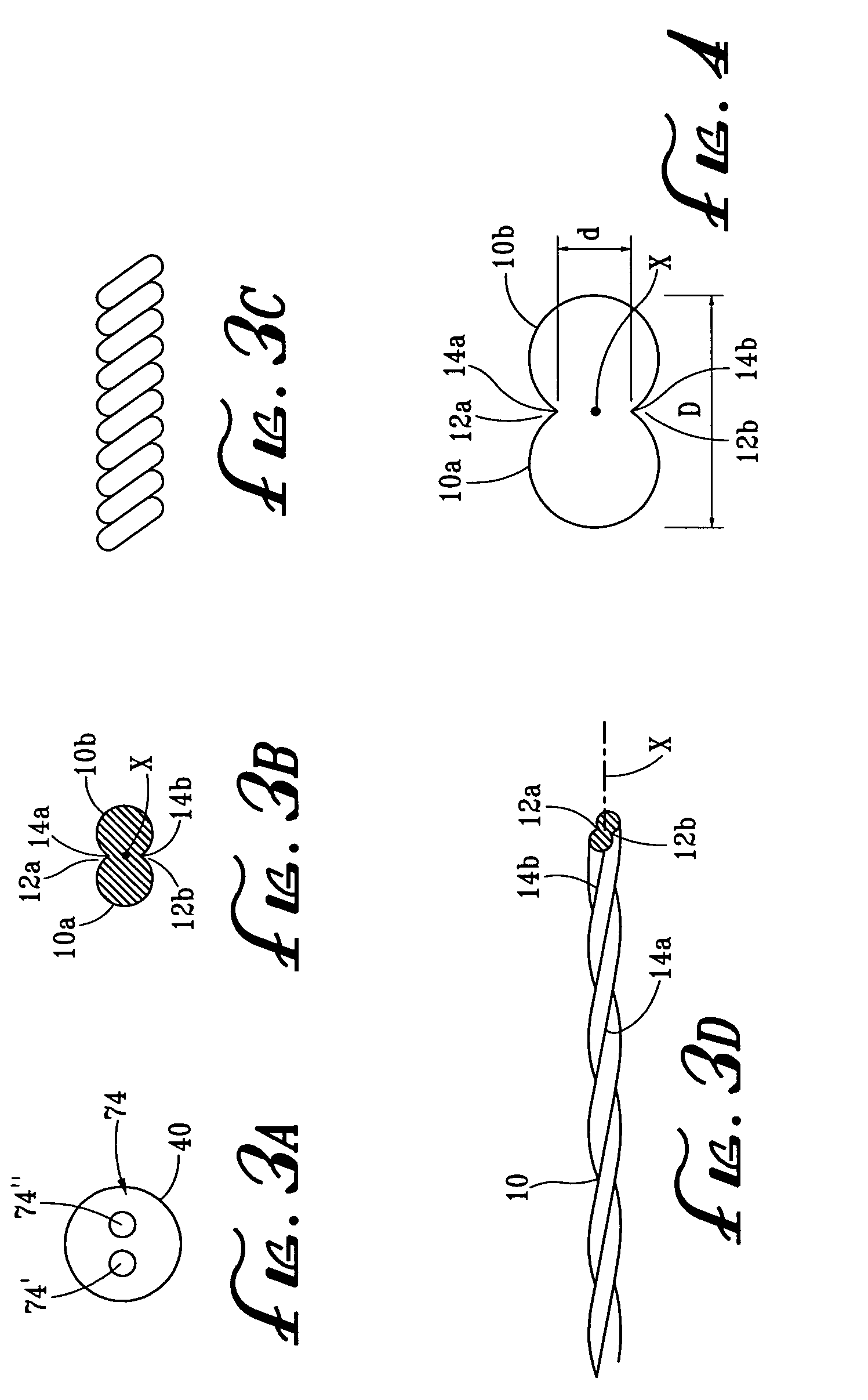 Assembly for use in continuously forming one or more lengths of noise attenuating flexible cutting line for use in rotary vegetation trimmers