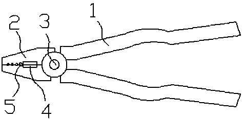 Shear mouth processing mechanism for pinchers