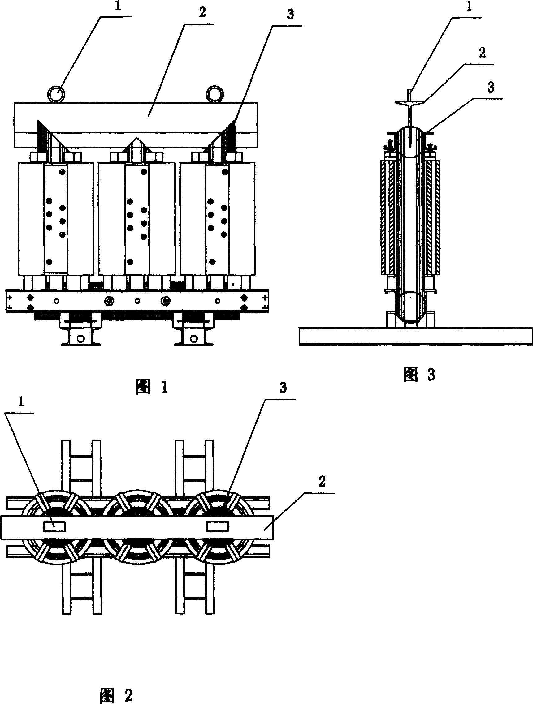 Mounting method for magnetic yoke of transformer