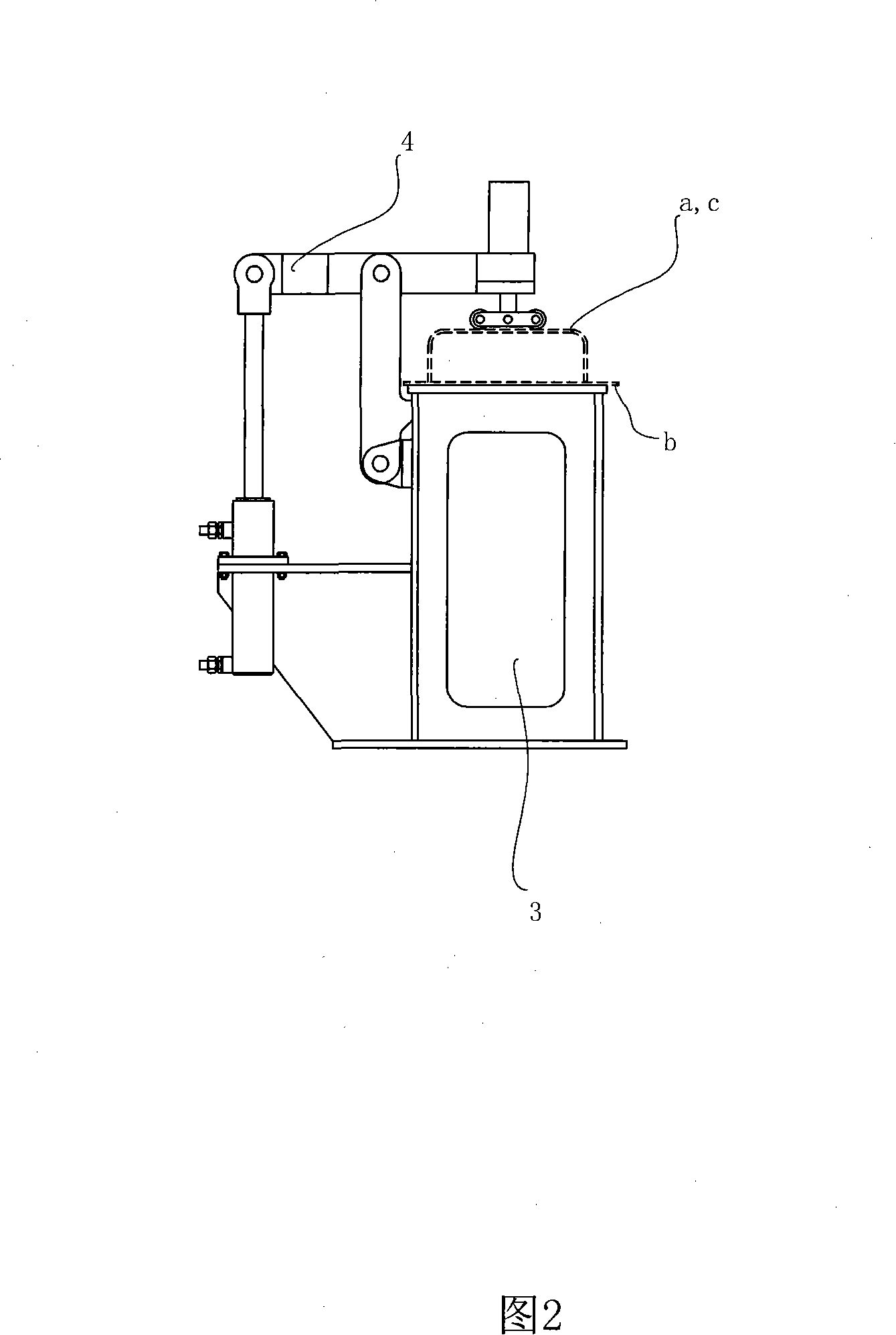 Automatic assembly welding device for car frame side beam