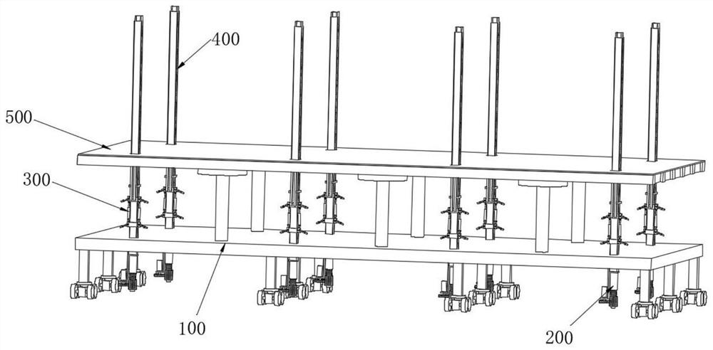 Prefabricated bridge structure climbing equipment and control method