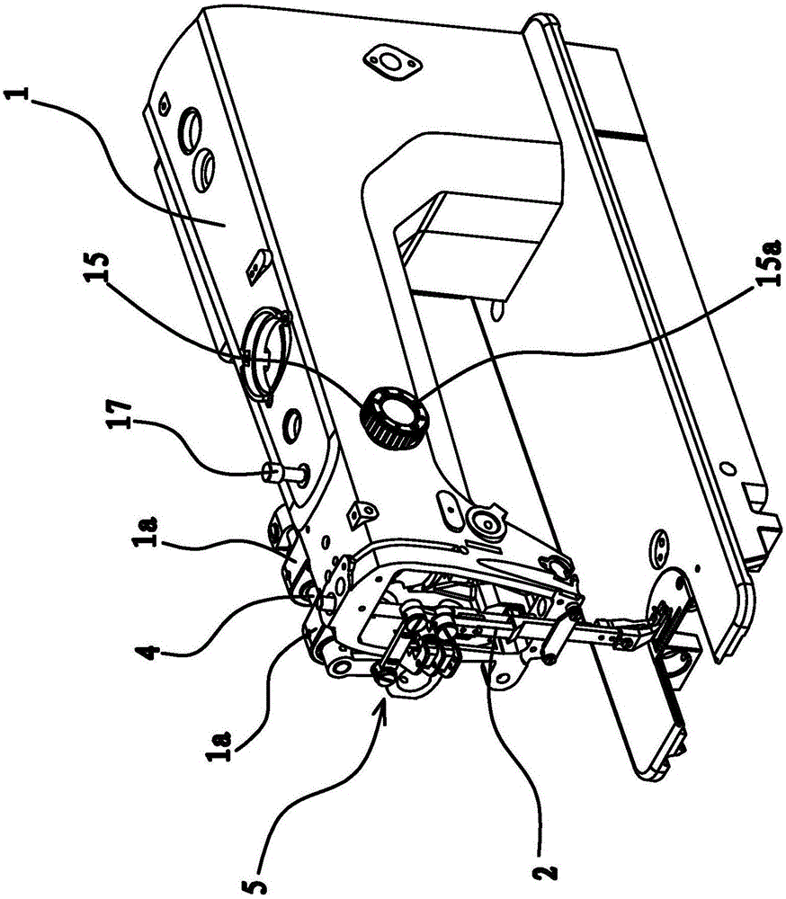 Presser foot height adjusting device of sewing machine