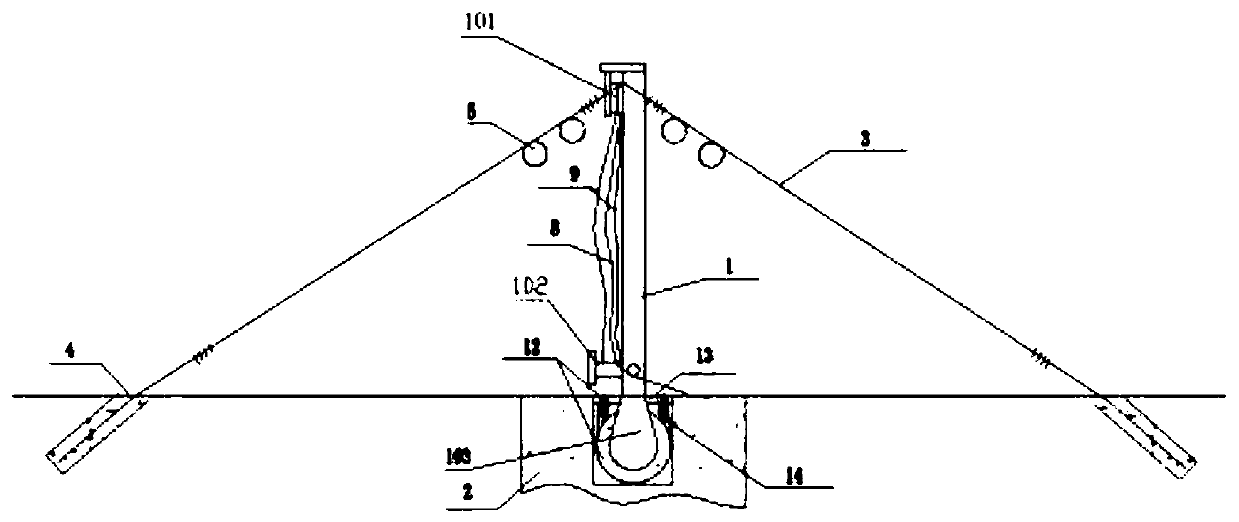 Windbreak and construction method of windbreak