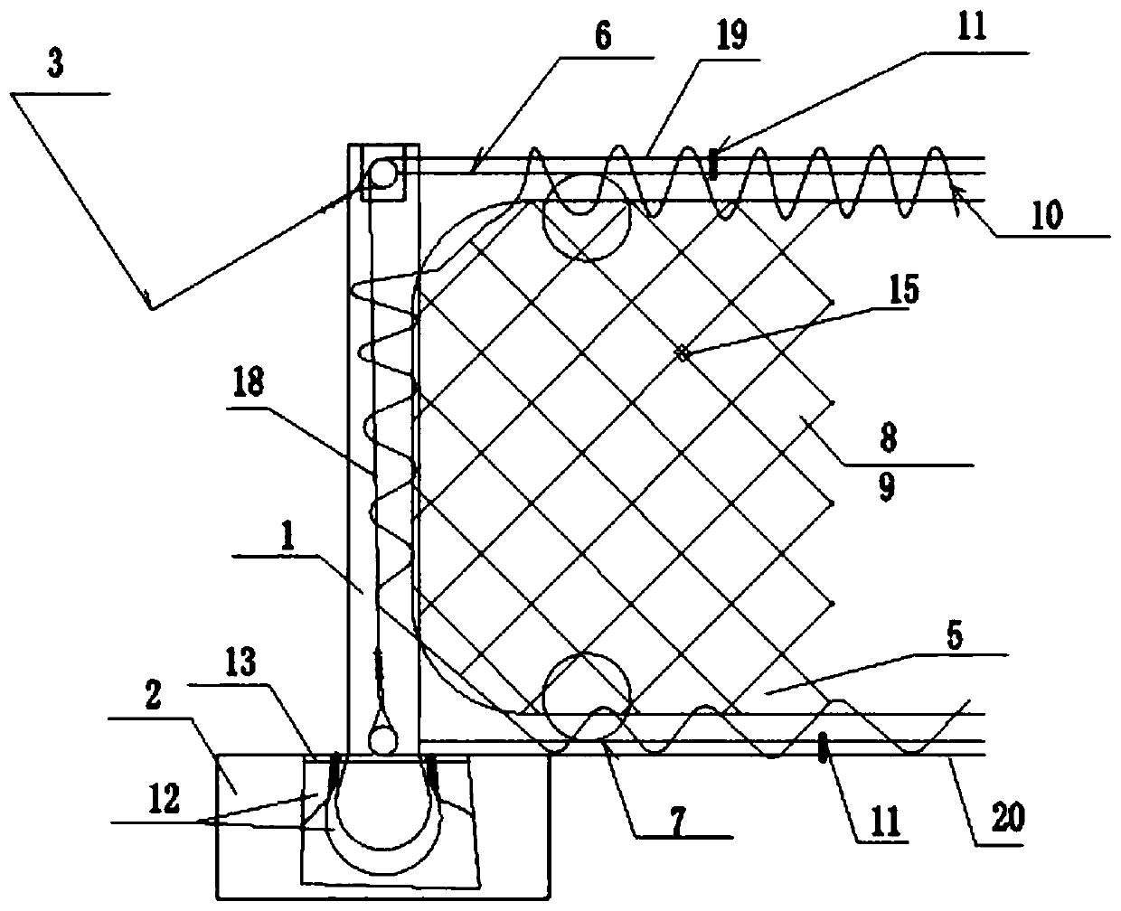 Windbreak and construction method of windbreak