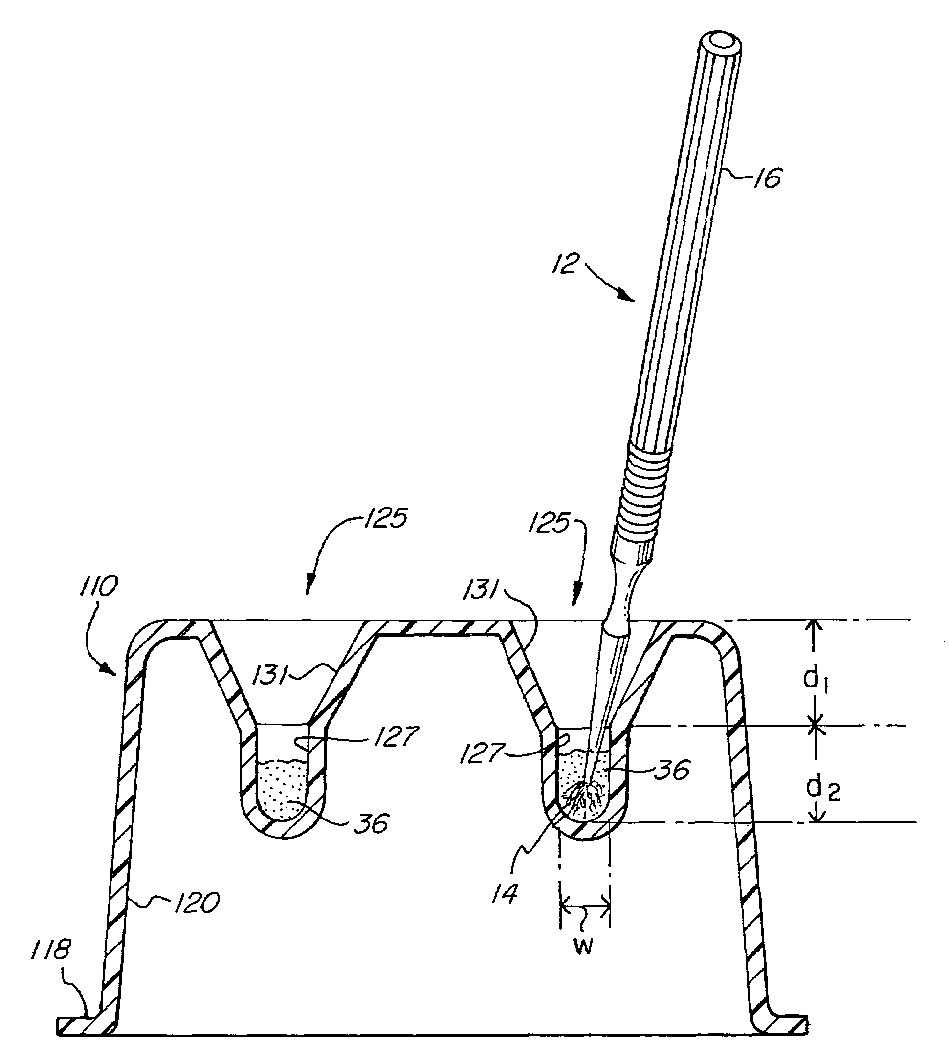 Dental applicator holding and material dispensing tray