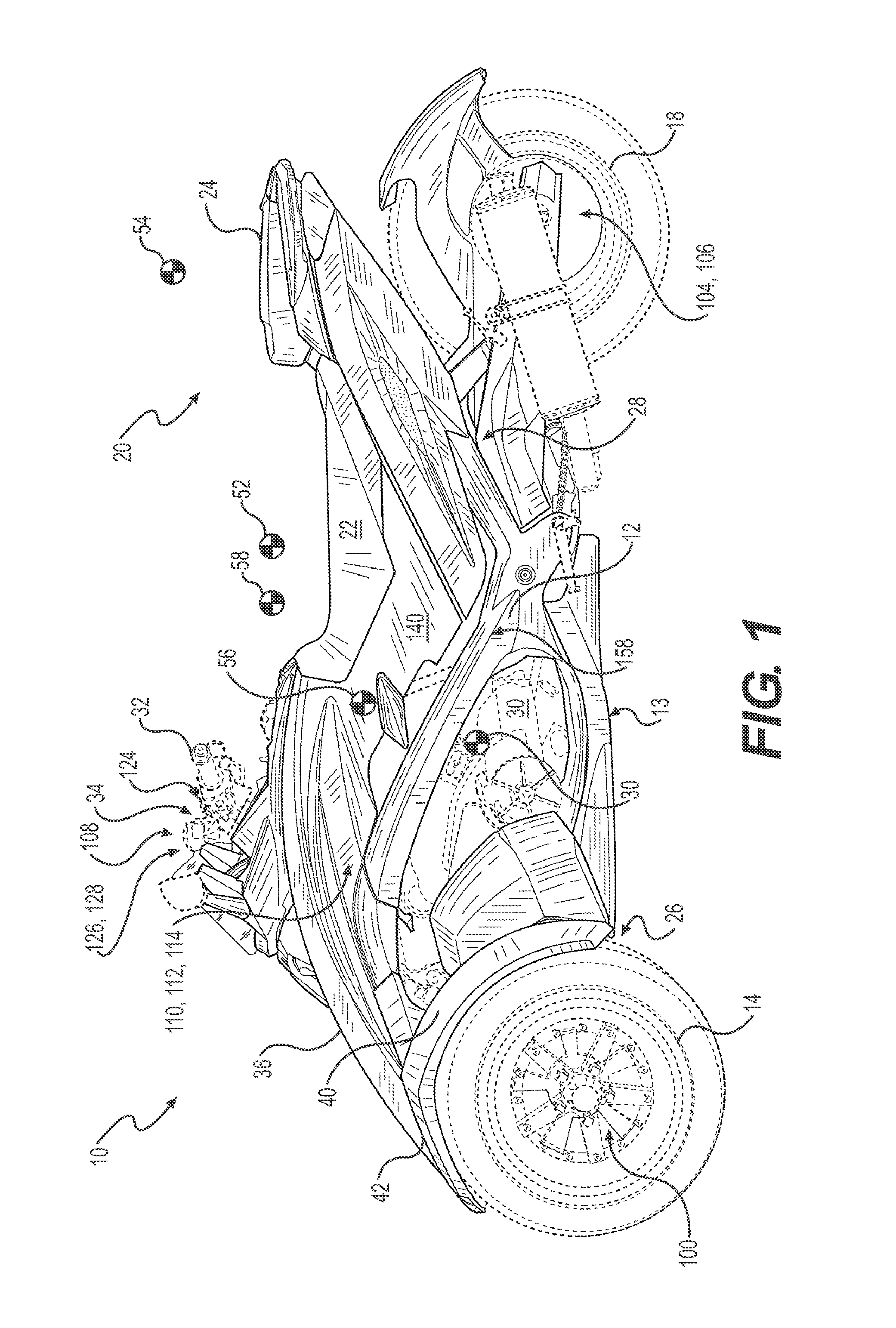 Load sensor for a vehicle electronic stability system