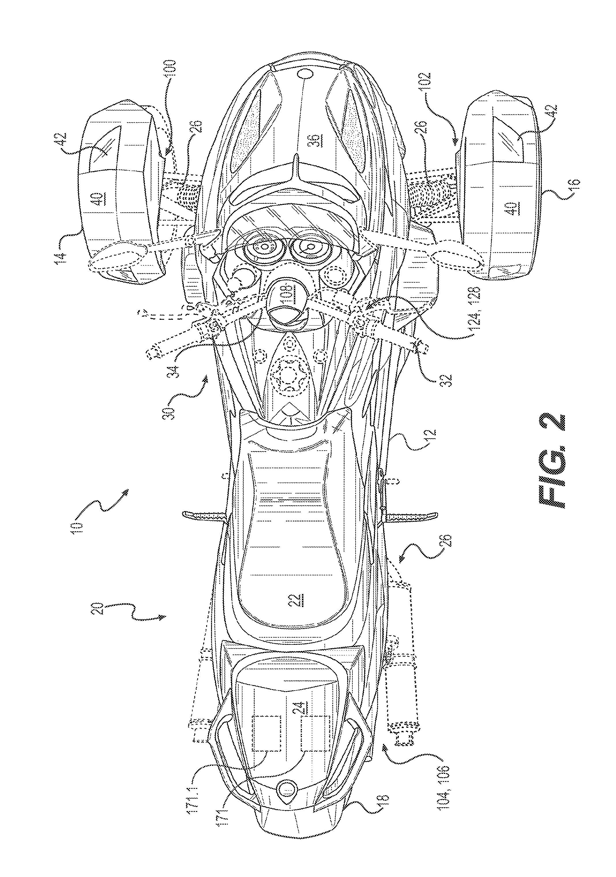 Load sensor for a vehicle electronic stability system