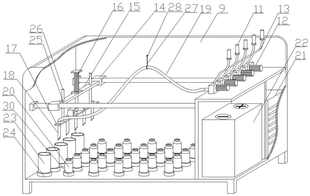 System for automatically and regularly collecting soil water layer by layer