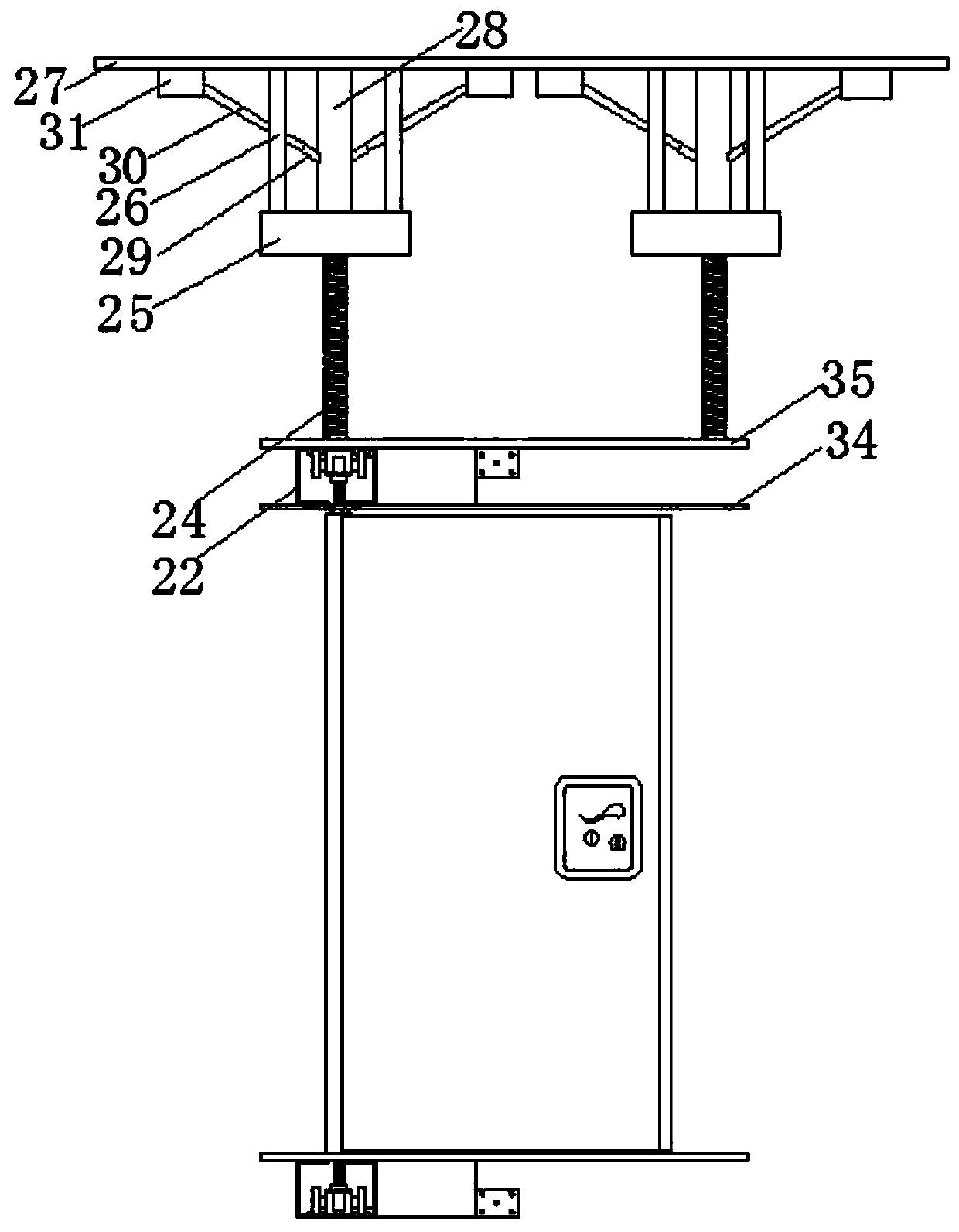 Bidirectional rail type movable door of door-in-door partition