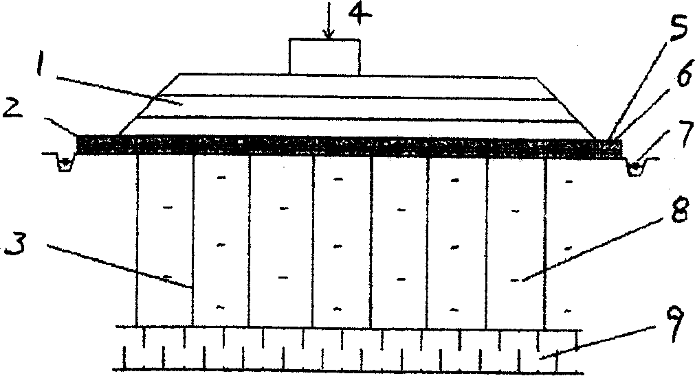 Low-level prepressing drainage dynamic consolidating soft soil foundation processing method