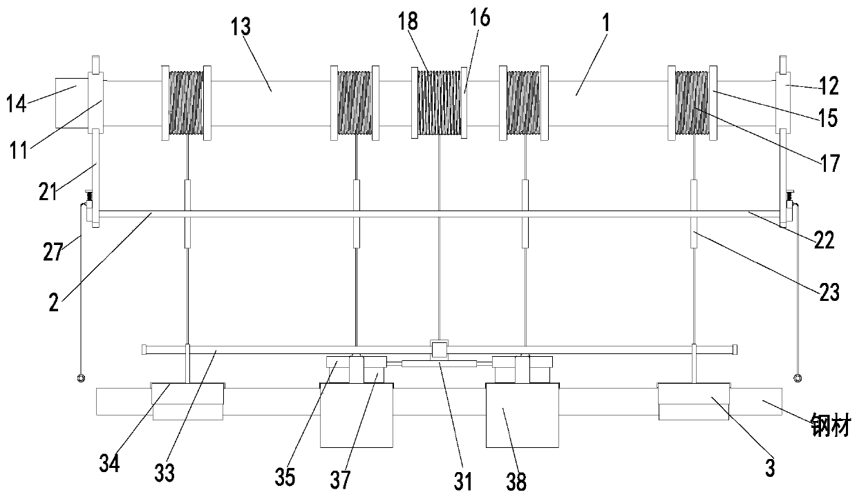 Steel structure hoisting and conveying equipment for steel structure factory building