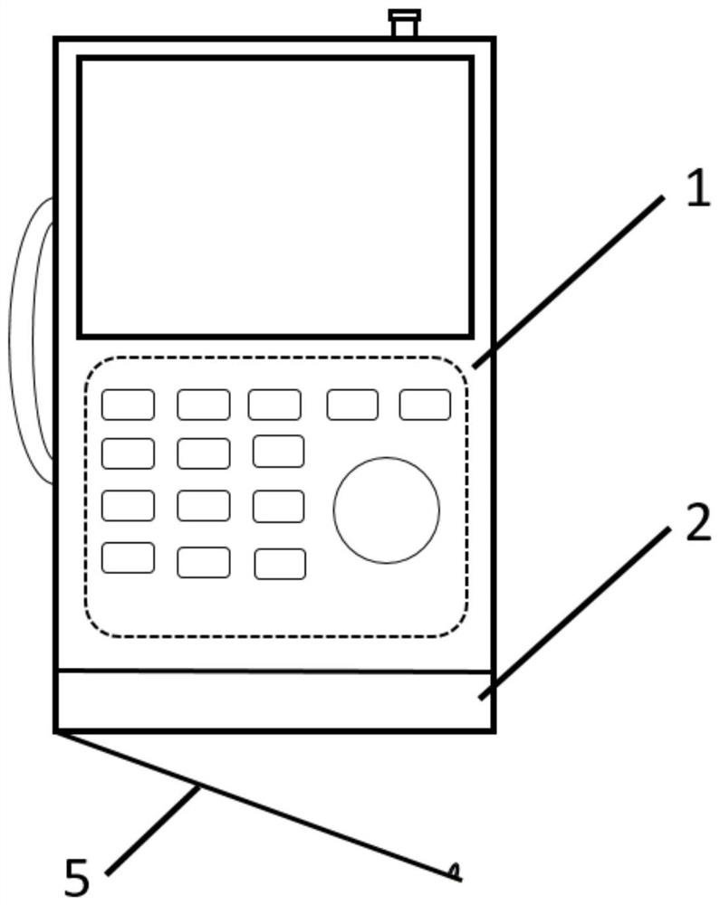 Ultrasonic flaw detector with storage box