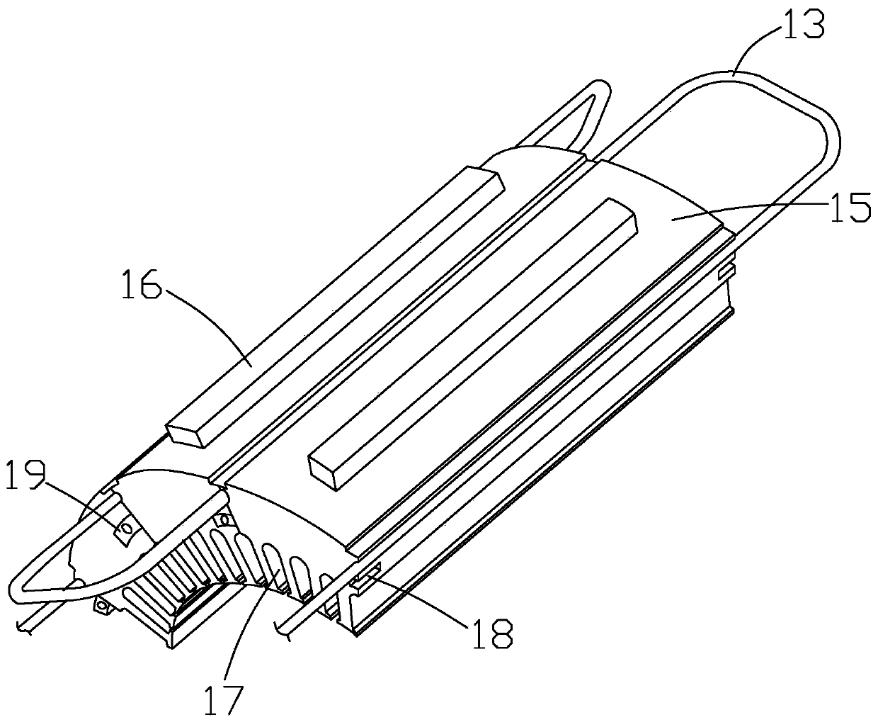 New energy automobile ultra-efficient motor cooling system loop structure and installation method thereof