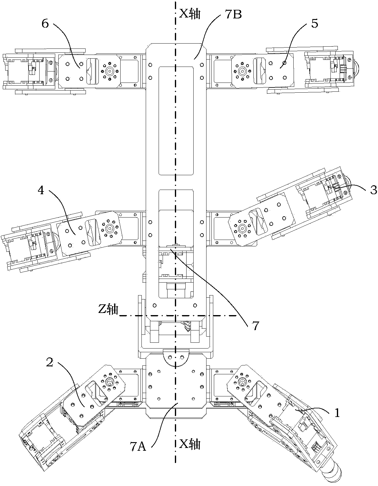 Two-stage buffer foot device applicable to obstacle crossing robot