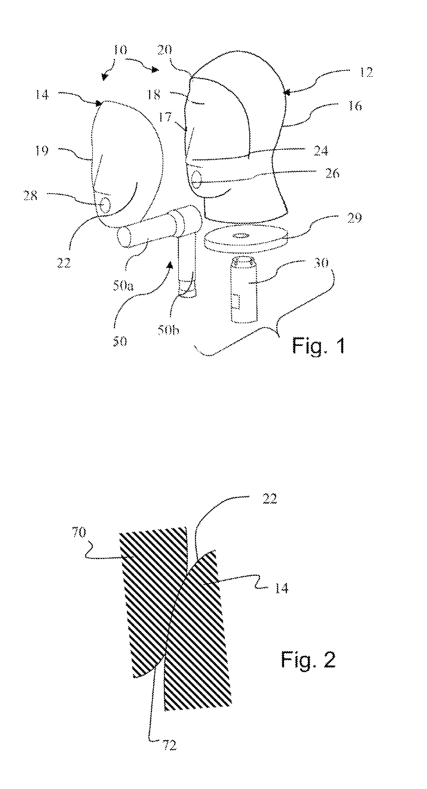 Test head for protective mask testing and test head system