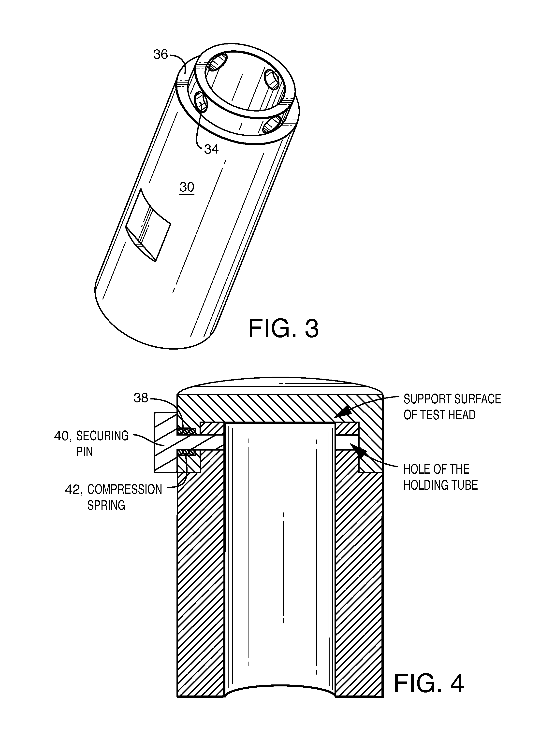 Test head for protective mask testing and test head system