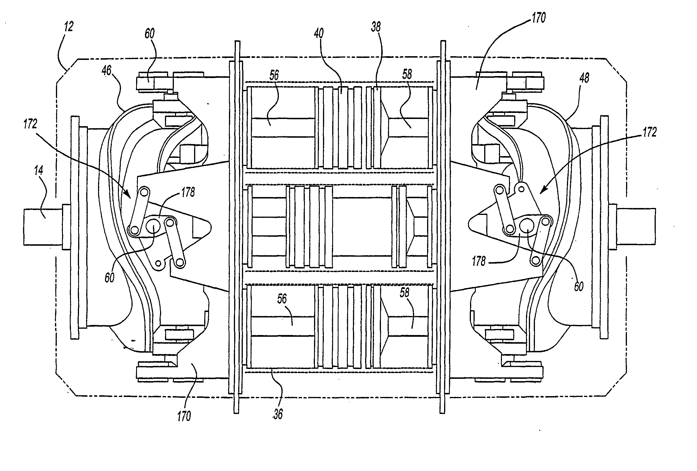 Internal combustion engine using opposed pistons