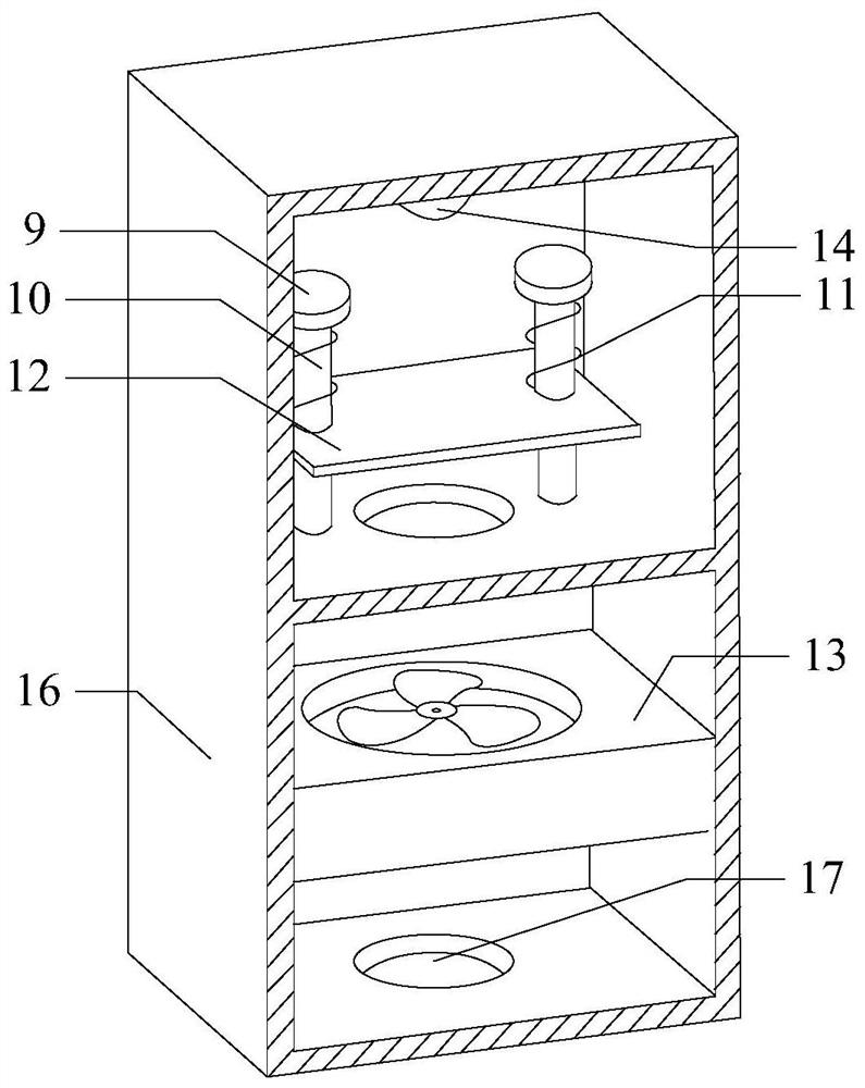 Electric power engineering communication cabinet with heat dissipation, ventilation, dust prevention and dehumidification functions