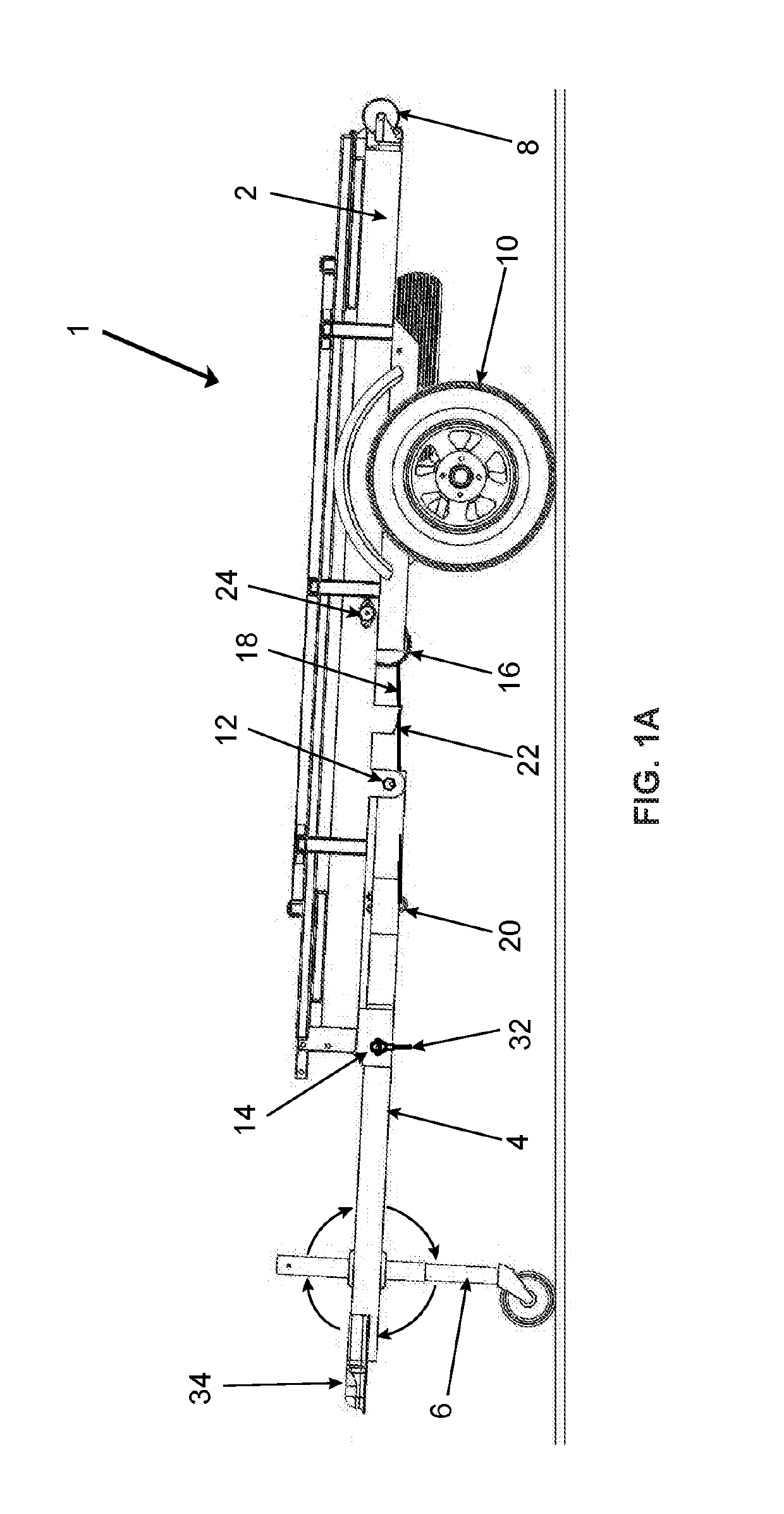 Folding trailer for stowage and methods of use