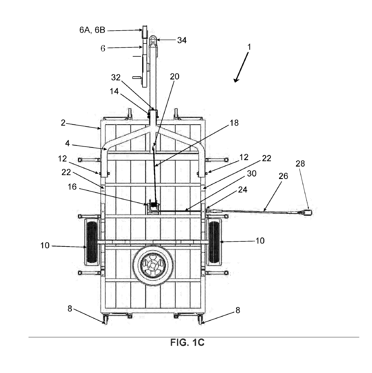 Folding trailer for stowage and methods of use