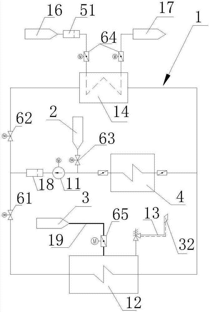 High-capacity medium-temperature phase-change heat storage and heat release system for thermal power plant and heat storage and heat release method of system