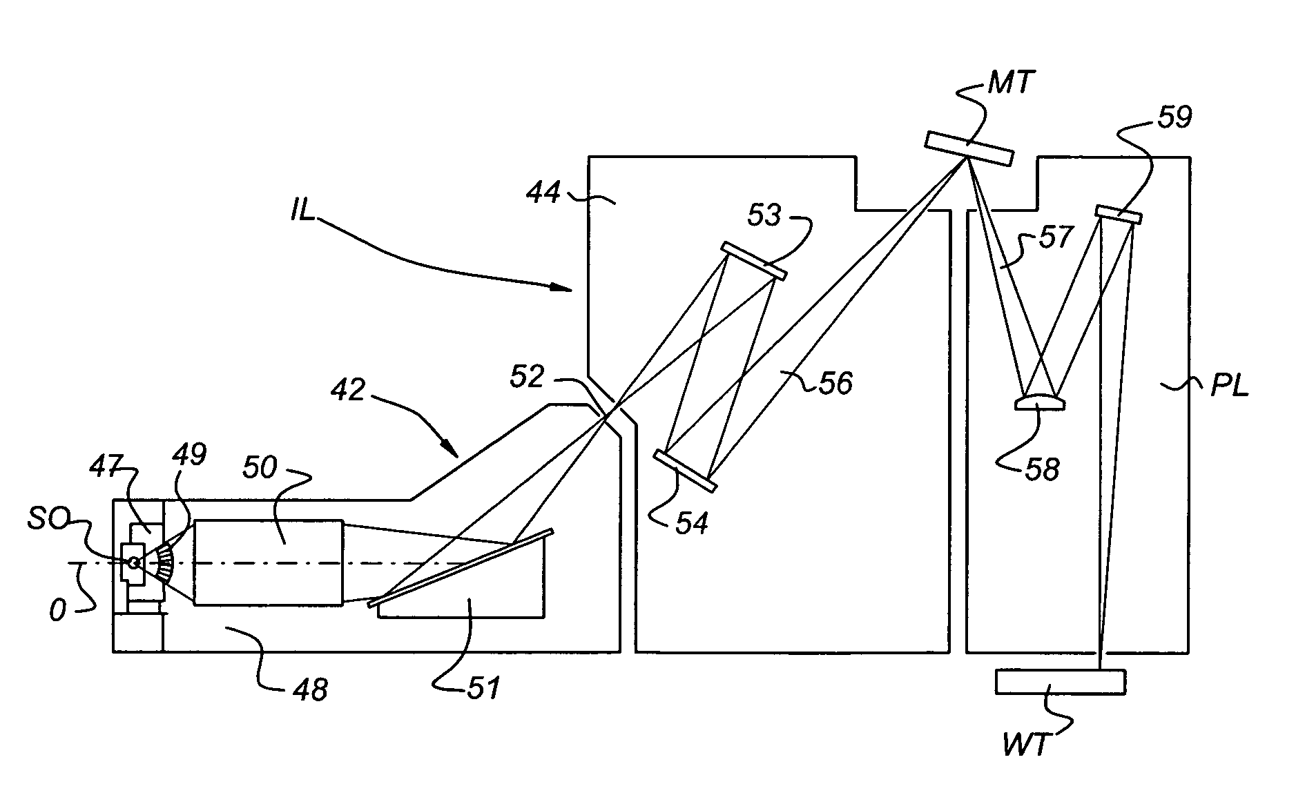 Method for the removal of deposition on an optical element, method for the protection of an optical element, device manufacturing method, apparatus including an optical element, and lithographic apparatus