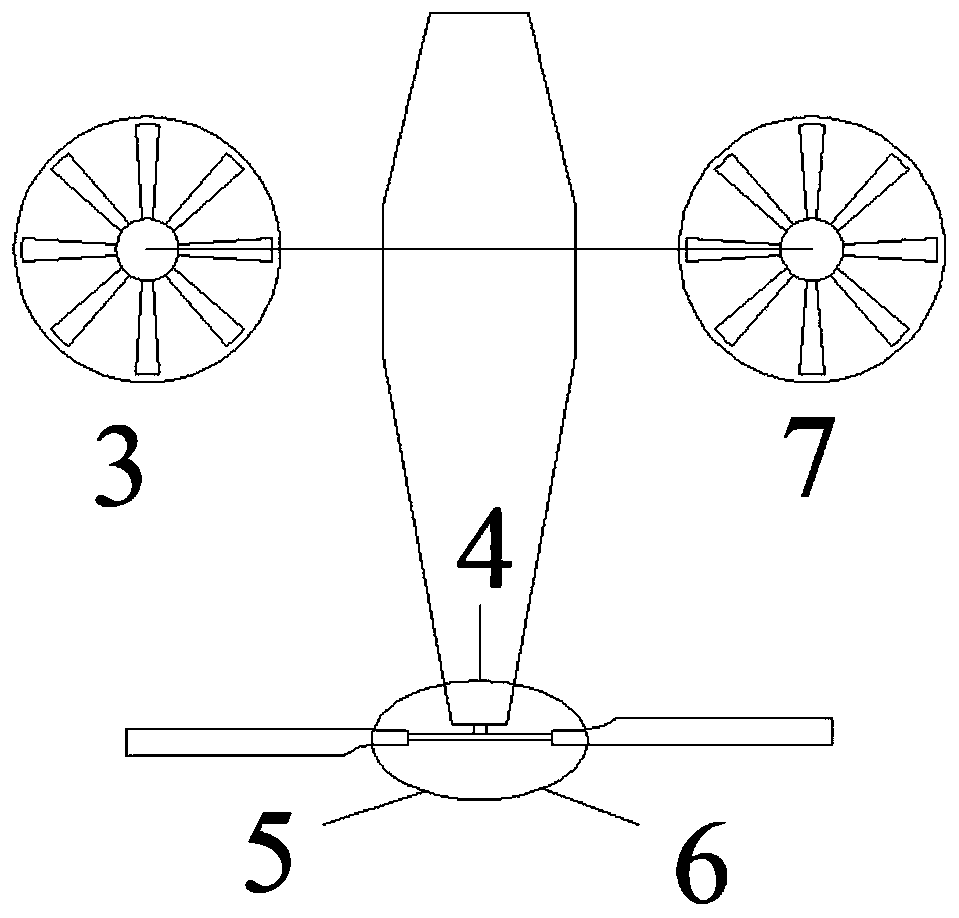 Fuzzy self-adaptive attitude control method for tail-push type double-duct unmanned aerial vehicle