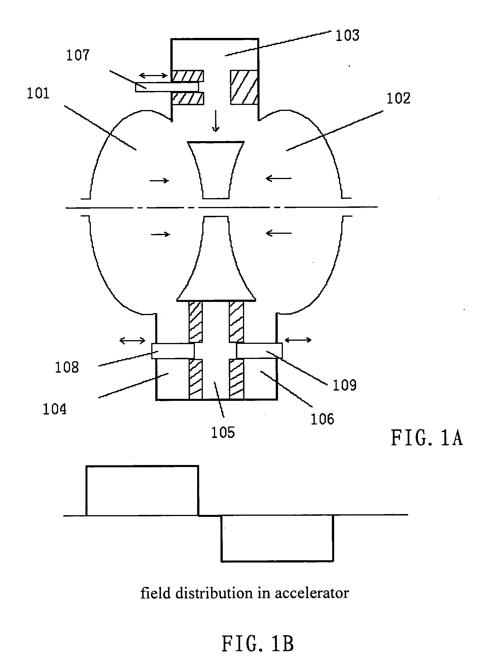 Phase switch and a standing wave linear accelerator with the phase switch