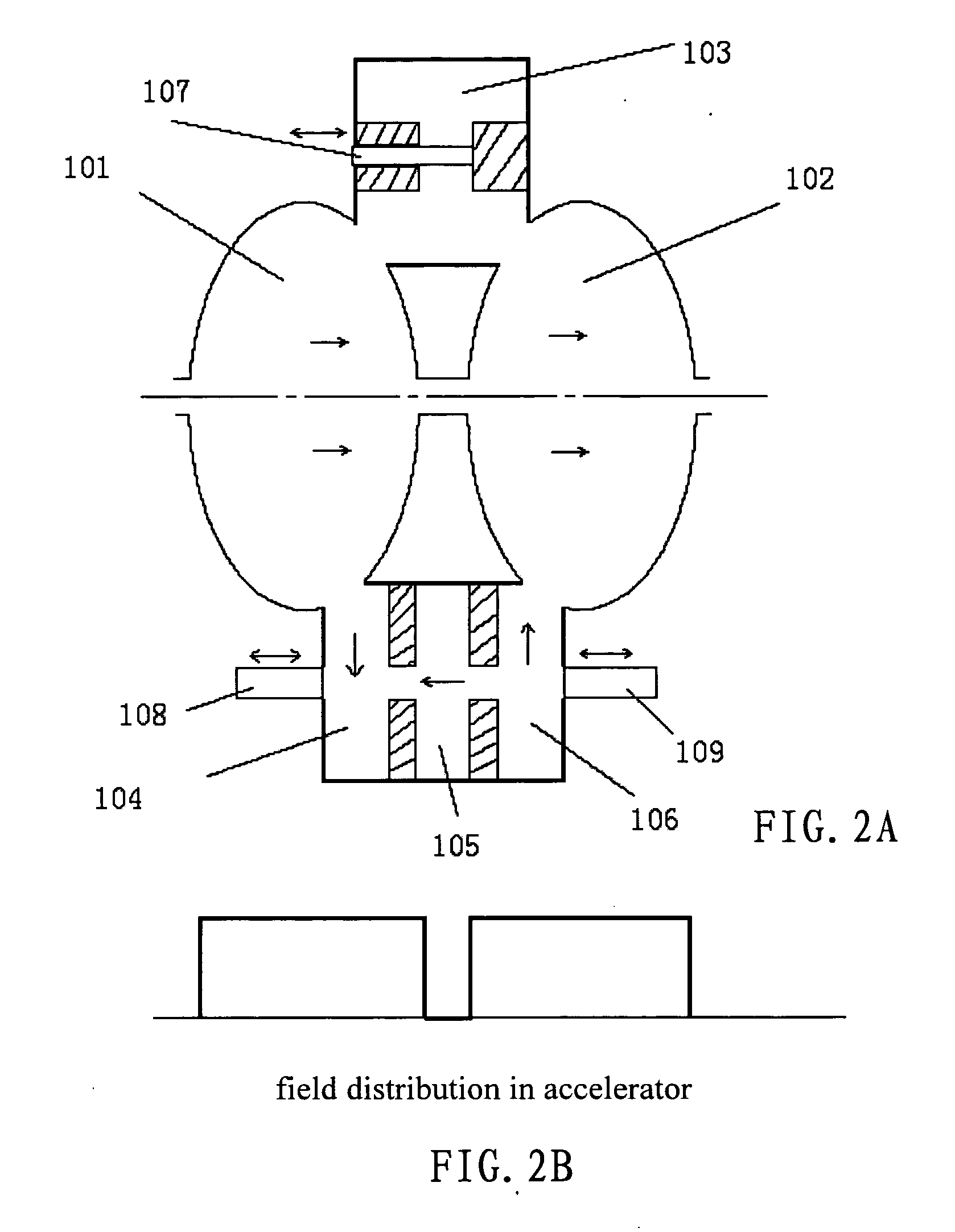 Phase switch and a standing wave linear accelerator with the phase switch