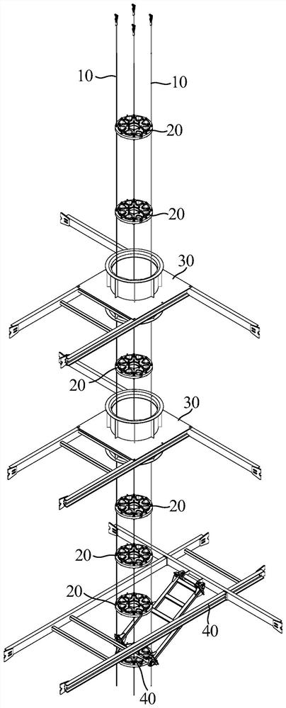 Wind generating set and twisted cable protection system thereof