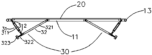 Boiler maintenance gray supporting platform and building method thereof