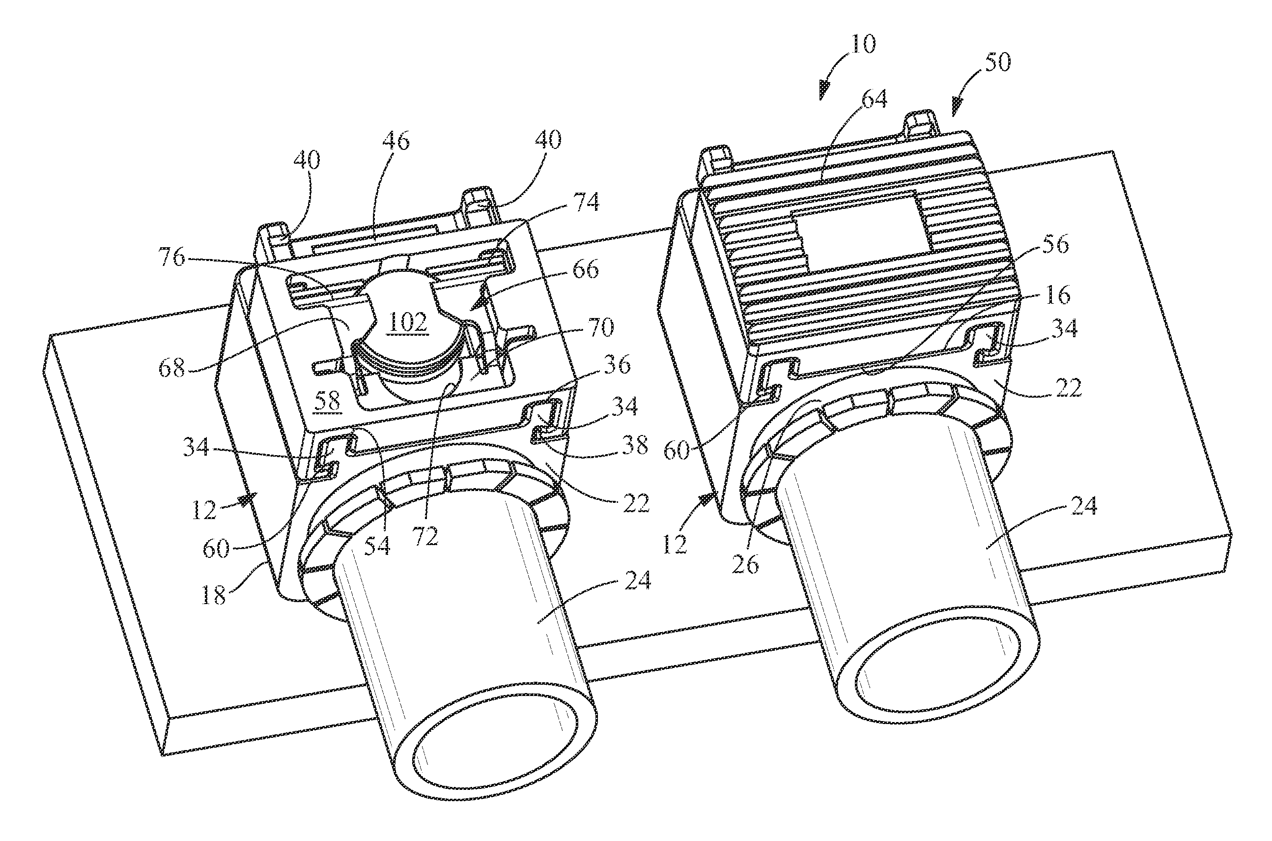 Quick connect power connector