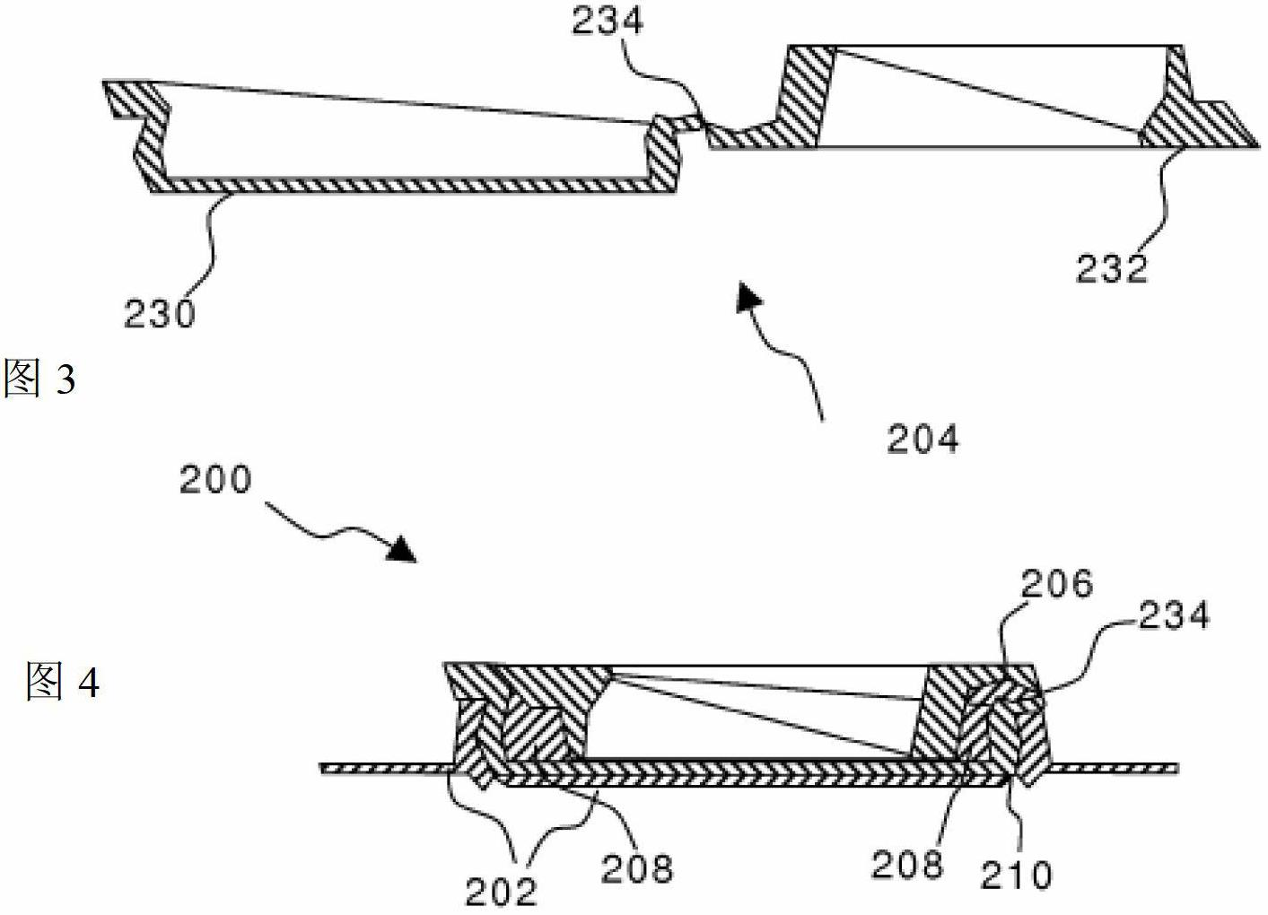 Opening device and method for manufacturing the same, and a packaging material provided with said opening device