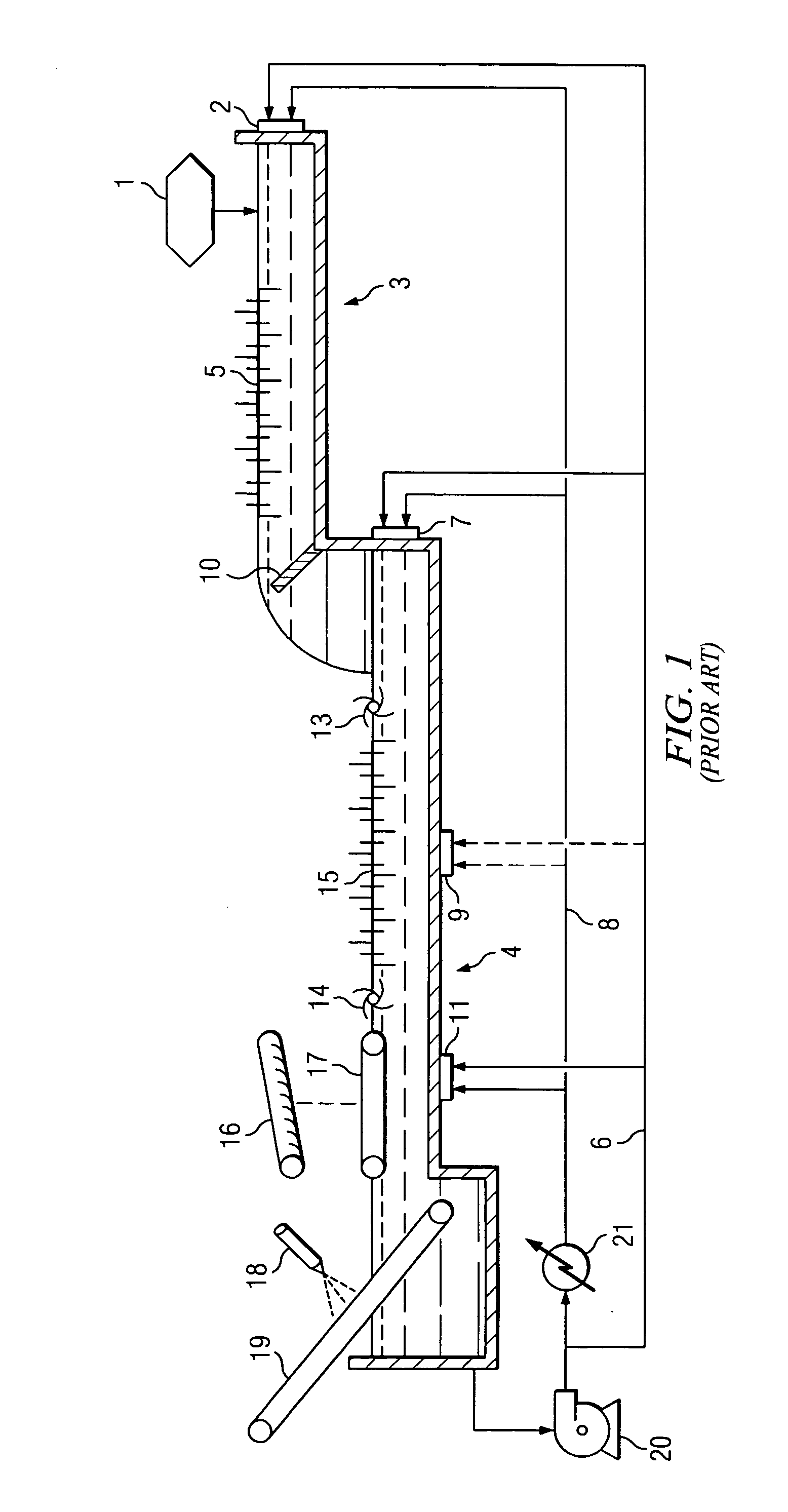 Method for continuously making kettle style potato chips