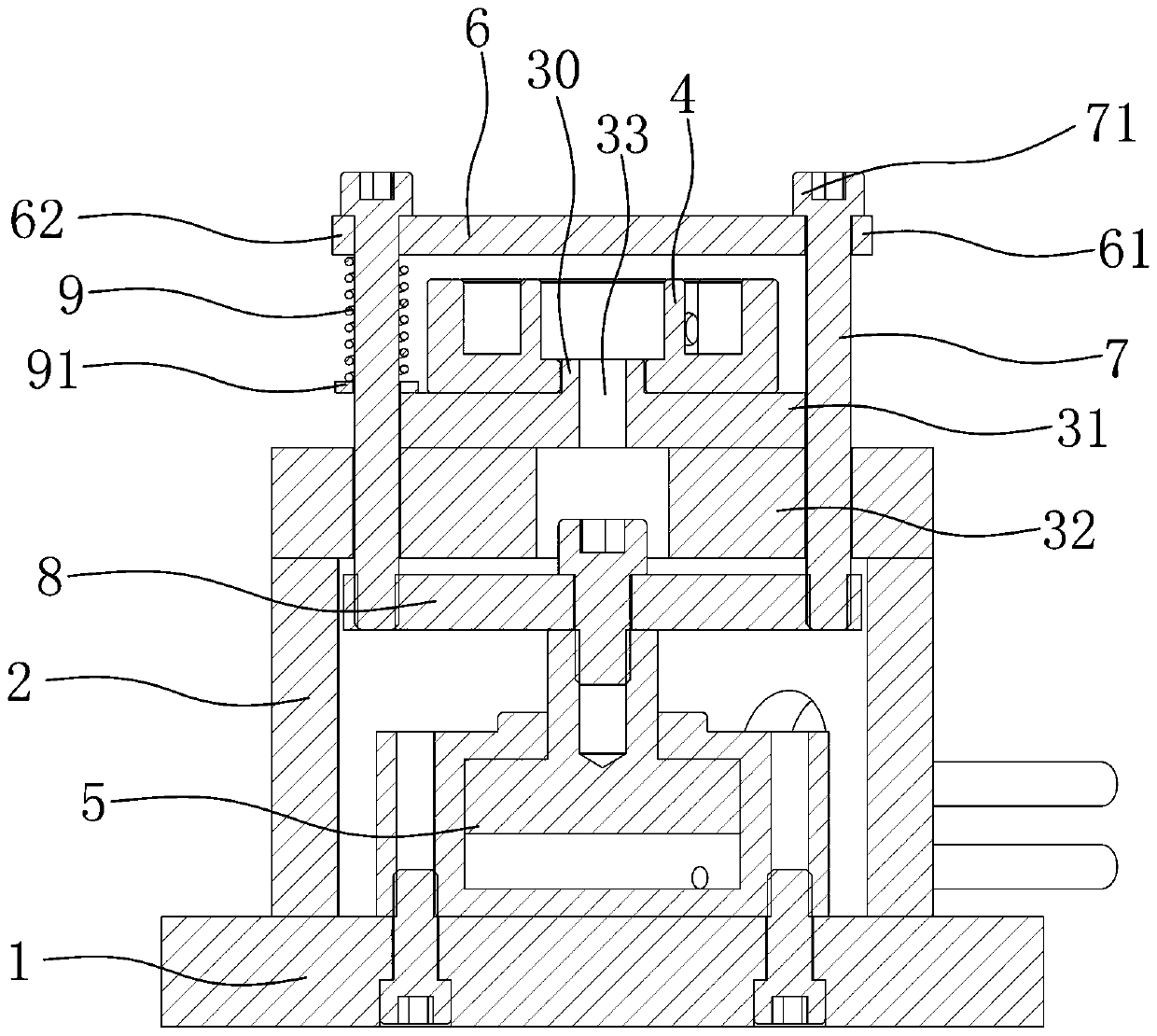 Disc-shaped workpiece tapping and locating clamp