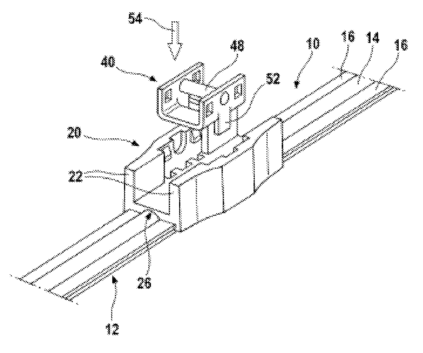 Wiper blade of flat beam construction