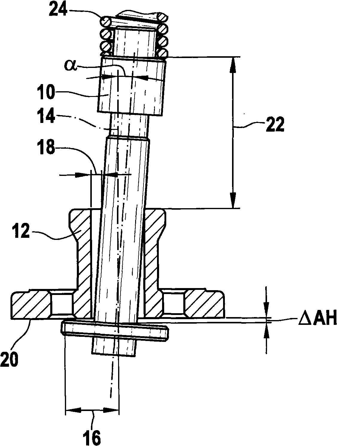 Optimized armature assembly guidance for solenoid valves