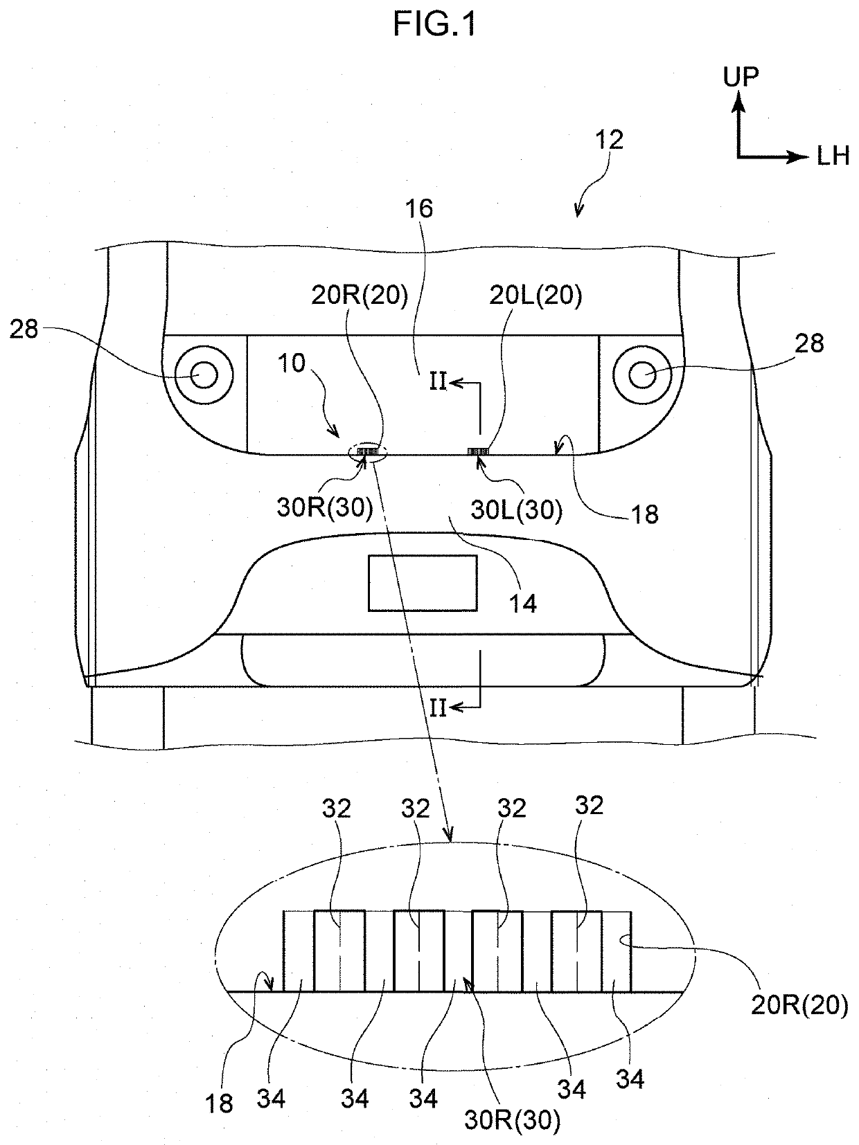 Vehicle cooling air introduction structure