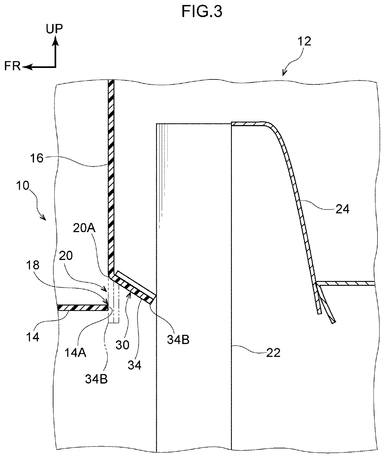 Vehicle cooling air introduction structure