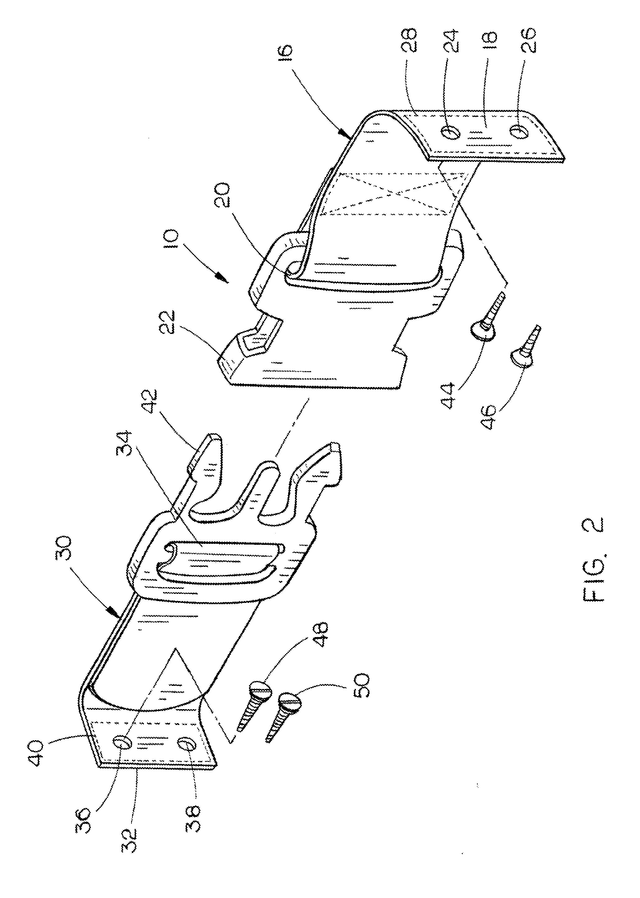 Furniture or appliance tipping restraint