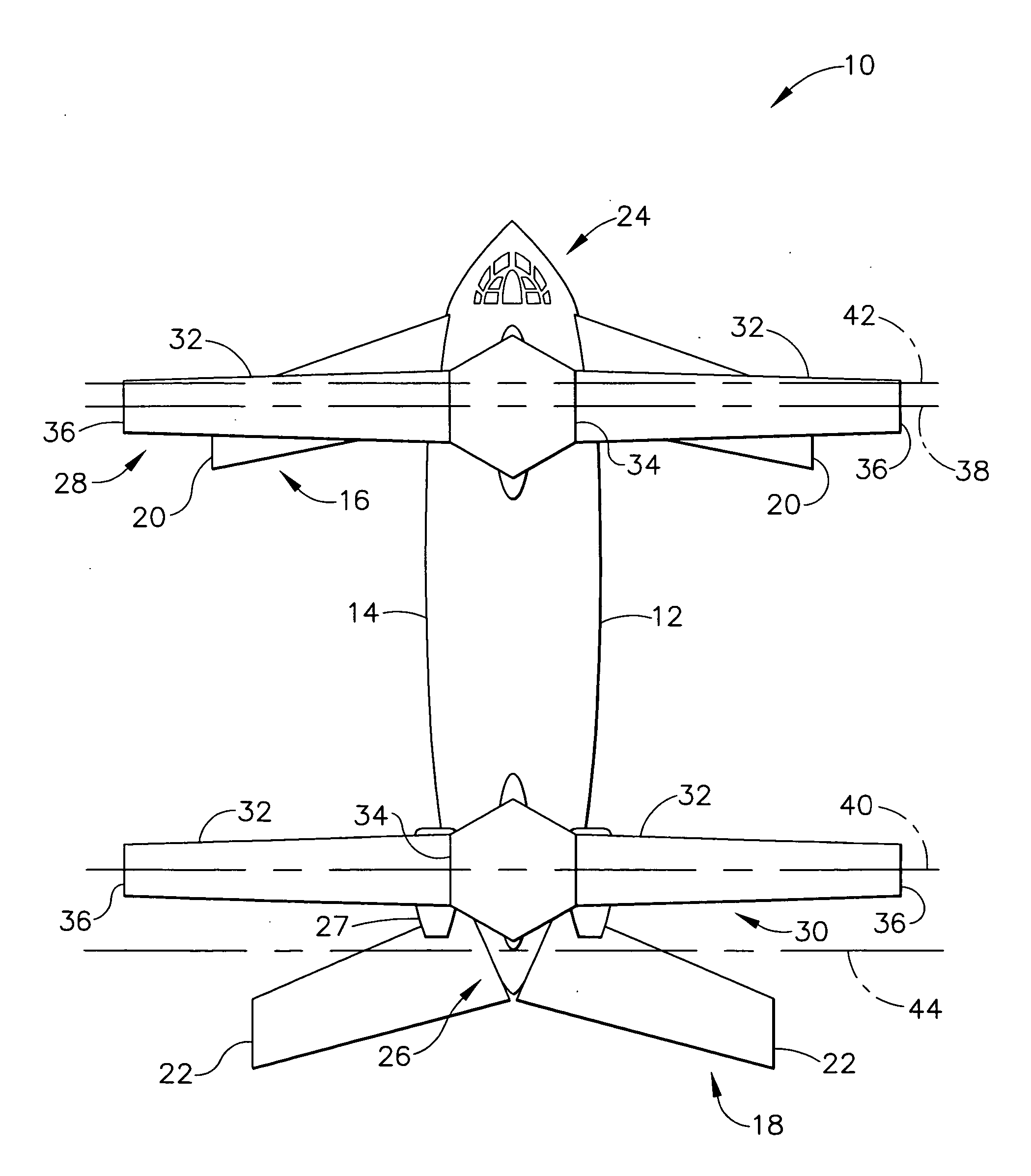 Tandem rotor wing and tandem fixed wing aircraft