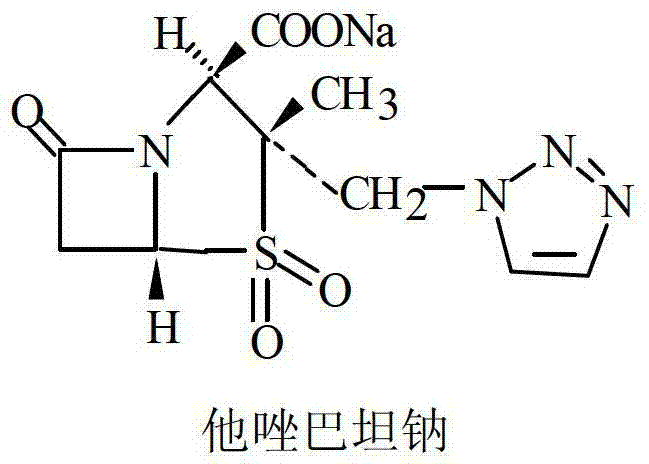 Production method of piperacillin sodium tazobactam sodium freeze-drying preparation for injection