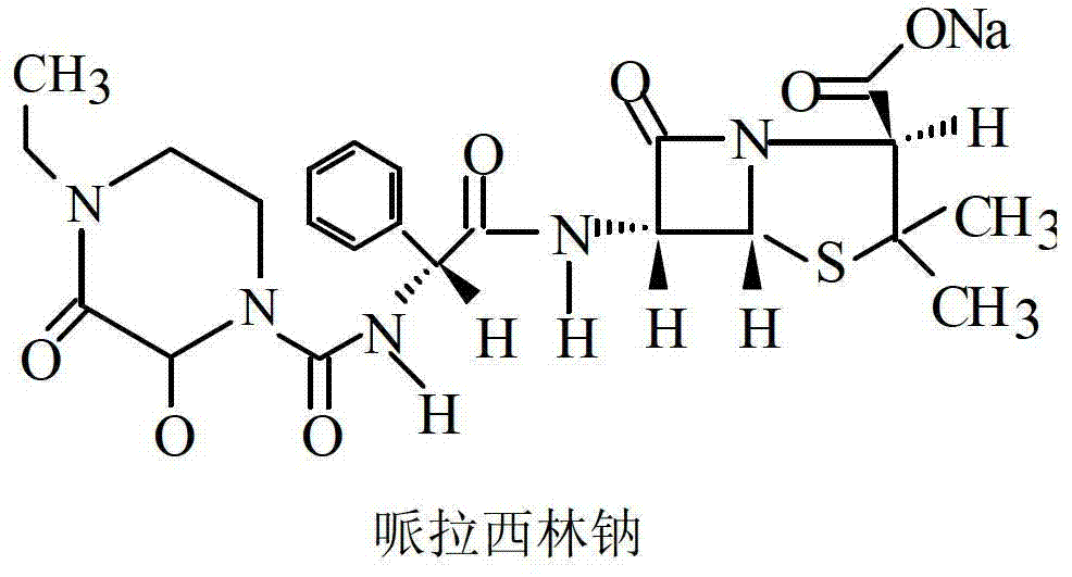 Production method of piperacillin sodium tazobactam sodium freeze-drying preparation for injection