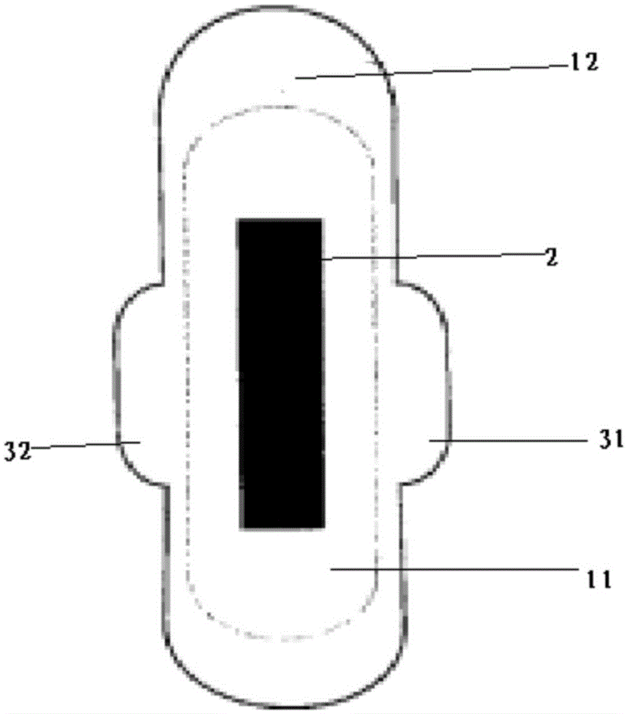 Antibacterial sanitary towel