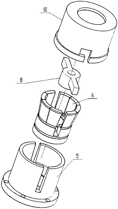 Automatic clamp for external holding positioning and end face pressing for thin-wall sleeve